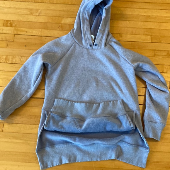 Athleta Girl light blue hoodies sweatshirt Large 12 - Picture 2 of 6